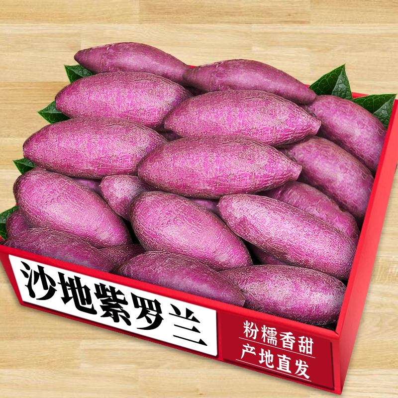 紫罗兰紫薯老农自产现挖新鲜速发