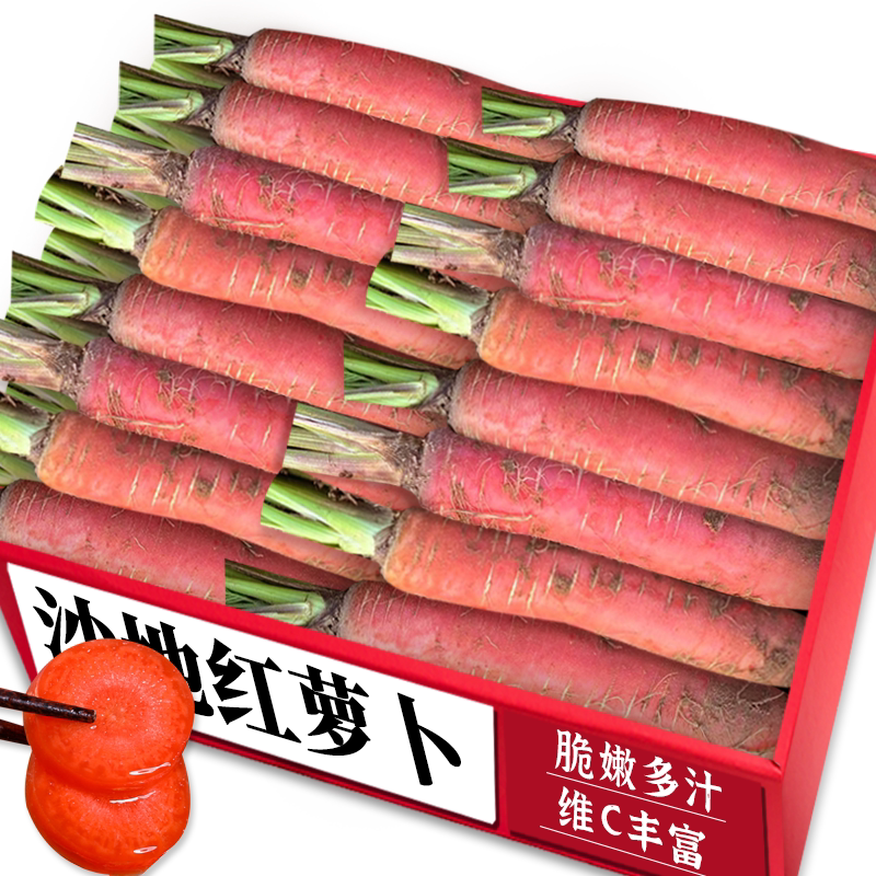 【新鲜红萝卜】陕西沙地农家现挖