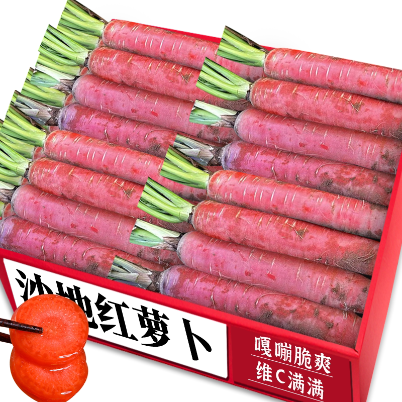 沙地红萝卜|新鲜现挖|脆甜可口