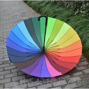 正品防水套伞男雨女24骨长柄伞大号双人伞风雨超大伞定制lo抗go印