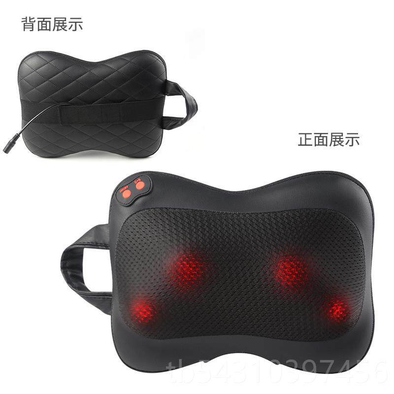 正品颈车椎身按电摩器仪多功能全肩颈部背部腰部载靠垫动抱枕头部