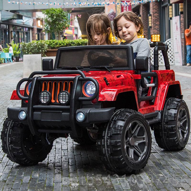 正品双儿童电动车四轮车宝宝婴儿遥控越野车男孩孩玩具座女车汽可