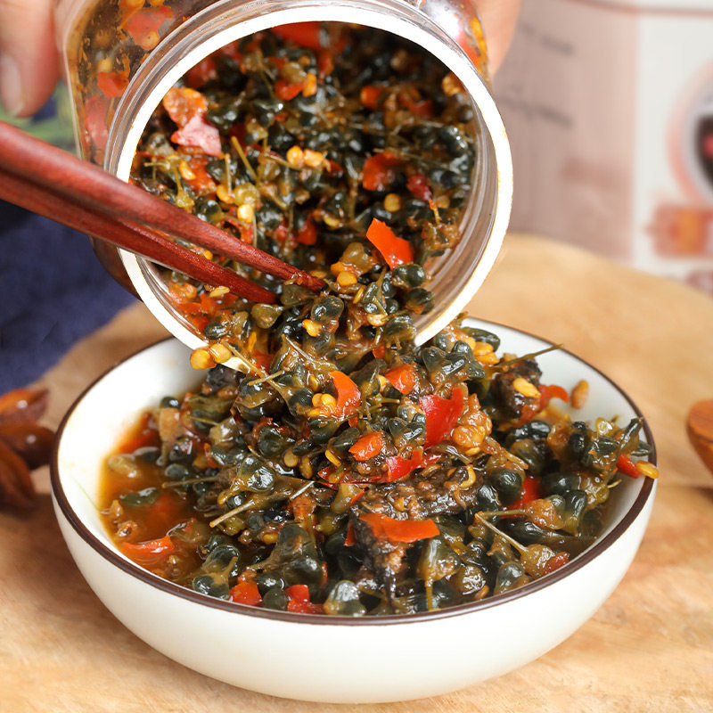 云南干巴菌韭菜花辣椒酱新鲜曲靖特产野生大颗粒咸菜腐乳下饭菜