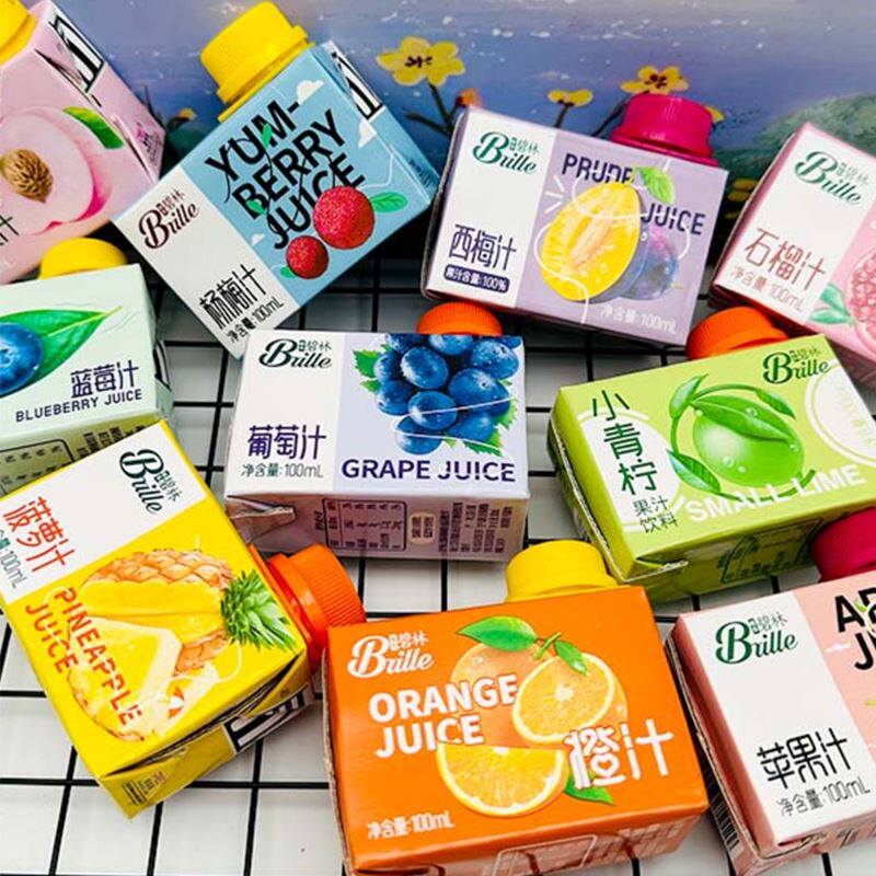 网红稼乐碧林小果汁mini浓缩果汁混装橙汁苹果航空品质饮料100ml