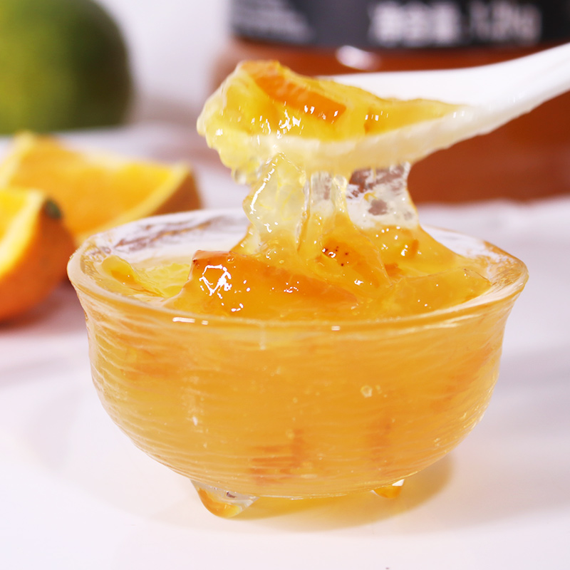 安然韩式蜂蜜柚子茶泡水喝的水果茶冲饮冲泡茶罐装1kg商用原料