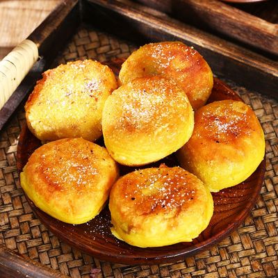 山西特色手工年糕油炸糕黄米面油糕传统红豆馅粘糕黏豆包炸糕包邮