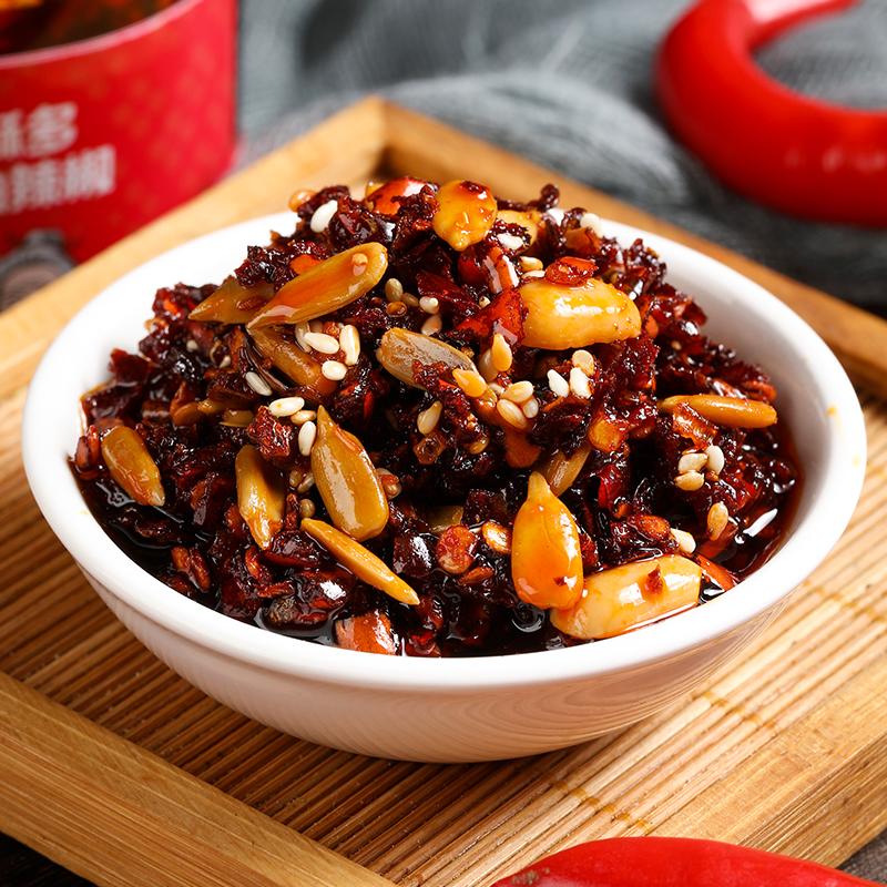 山东特产川婆婆香酥多油辣椒辣椒酱微辣佐餐非剁椒拌面饭非老干妈