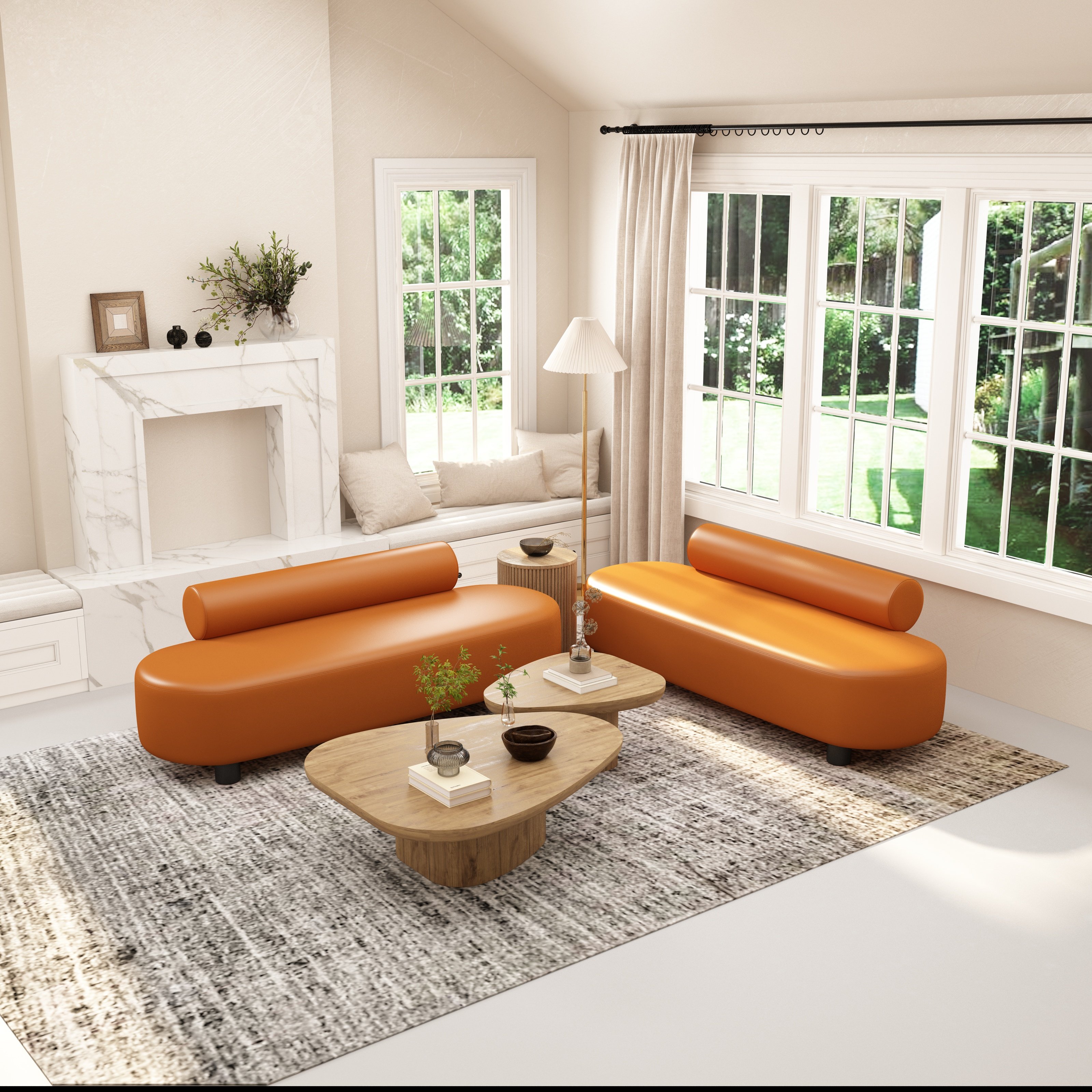 北欧简约个性靠背奶油风羊羔绒沙发异性家用猫抓皮客厅沙发,住宅家具,皮布沙发,淘宝优惠券,粉丝福利购,淘宝优惠卷