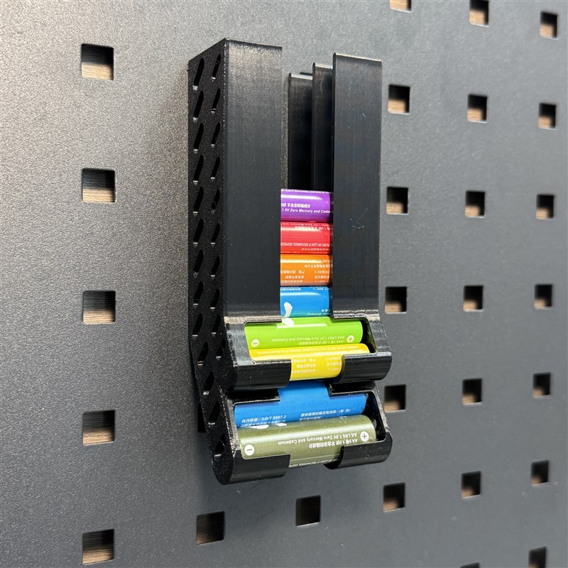 方孔洞洞板配件 电池收纳盒 5号七号电池收纳盒