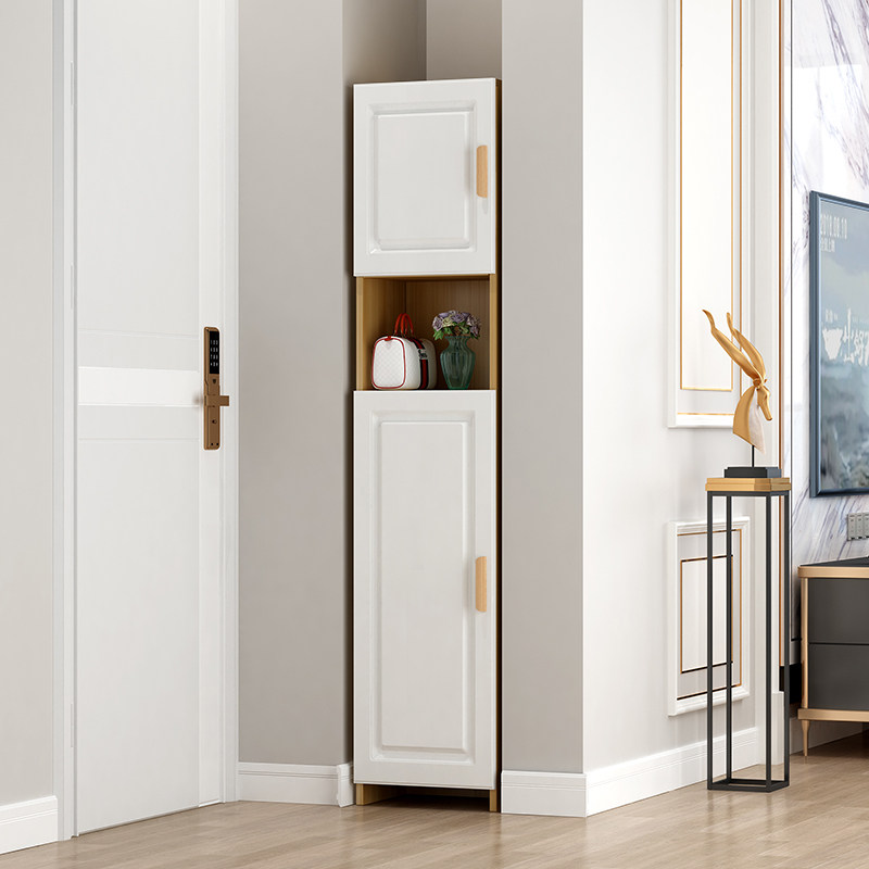 单门鞋柜家用门口入户省空间环保实木颗粒板双门鞋柜阳台储物定做