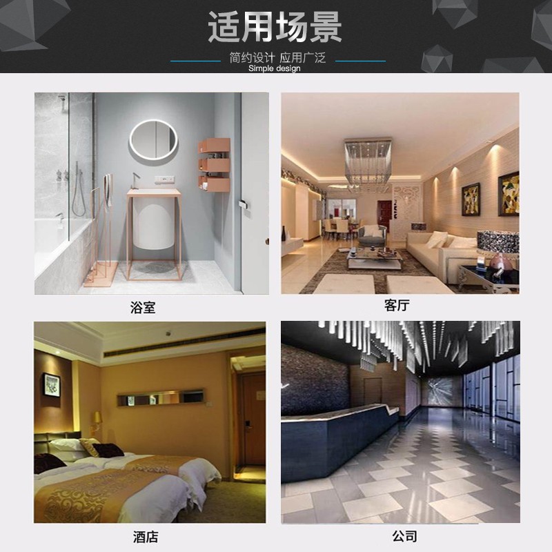 加厚不锈钢玻璃门拉手大门把手方管E木门把手哑黑大拉手门扶手定