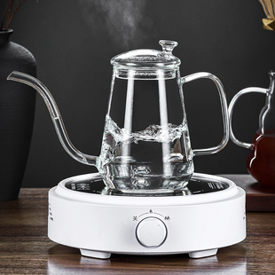 咖啡壶手冲壶玻璃长嘴细口壶细嘴冲茶壶套装挂耳咖V啡器具滴漏滤