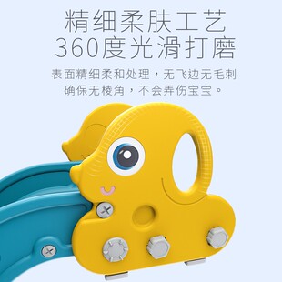 儿童滑滑梯宝宝室内家用小t型加长玩具家庭游乐场小孩沙发床沿滑