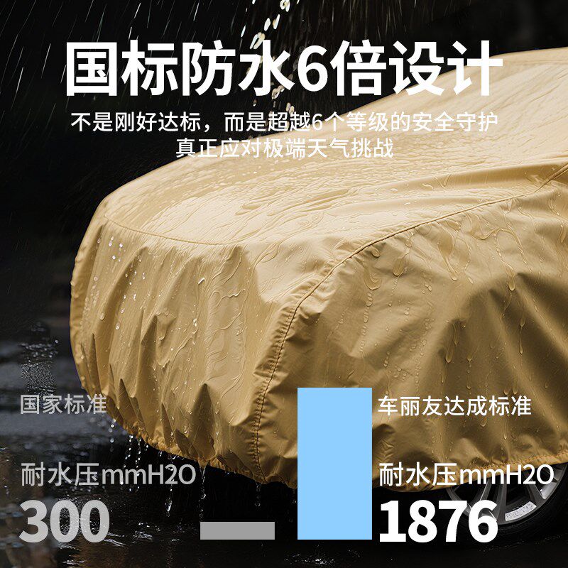 汽车罩车罩防晒防雨隔热遮阳全罩通用四K季加厚牛津布防冰雹防砸