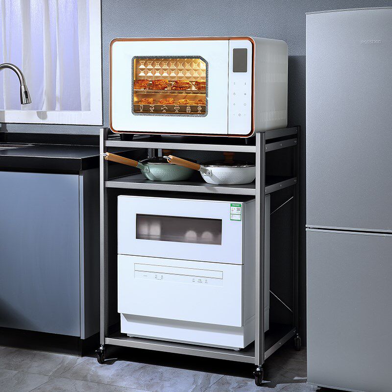 烤箱置物架落地多层大尺寸嵌入式洗碗机微蒸烤一体消毒Z柜收纳架