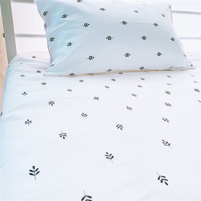 少女清新白色小碎花可爱u全棉斜纹单件床单素净被套宿舍可定做