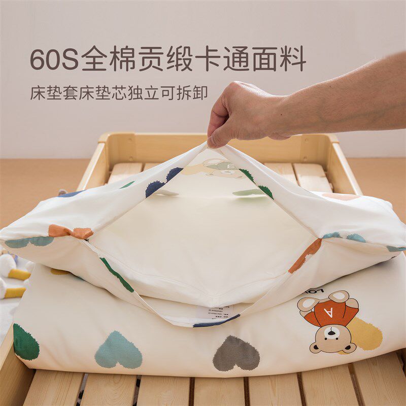 幼儿园午睡专用棉花床垫儿w童a类护脊无甲醛四季通用被褥子定做