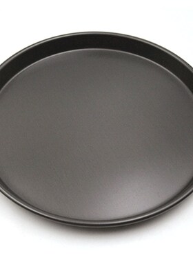 披萨工具b固底披萨盘硬模烤盘烘焙模具圆形不粘8/10英寸披萨盘套