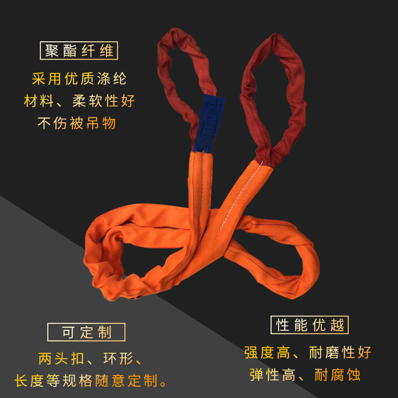 柔性吊带起重吊带工业吊带吊装带吊绳吊树2/3/5/8/O10/15/20吨/米