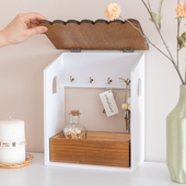 阿楹 进门墙上玄关钥匙挂钩入户创意可爱口罩收T纳简约摆件置物架