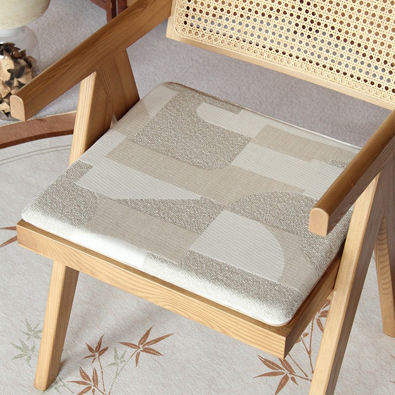 高端坐垫法式复古加厚海绵椅子垫简约可拆卸提花S抱枕沙发靠垫枕