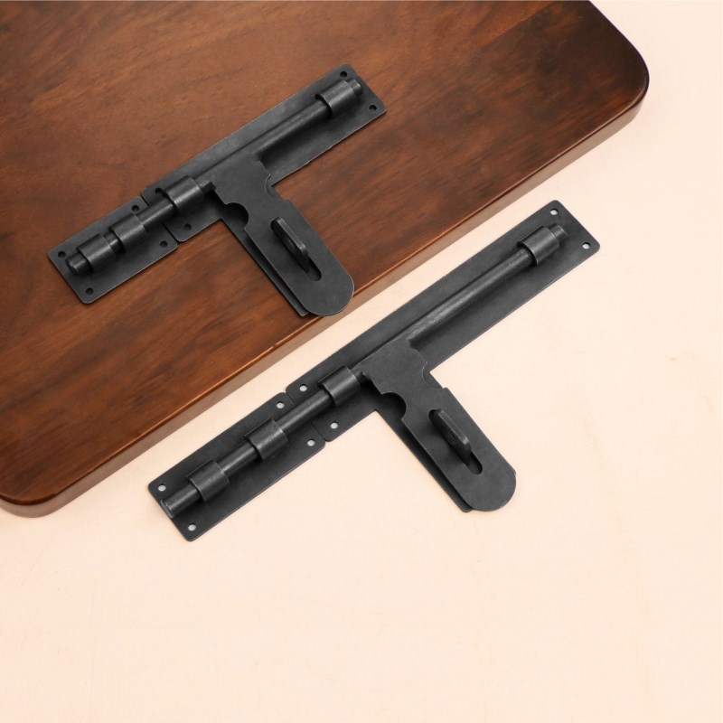 仿古纯铜门栓中式门闩黑色黄铜门锁扣K花园户外明装木门铜插销