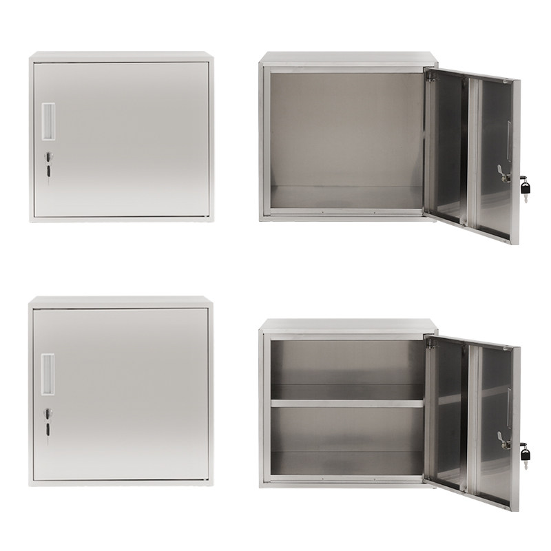不锈钢食品添加剂专用柜箱带锁z单门小型铁皮文件柜家用学生储物
