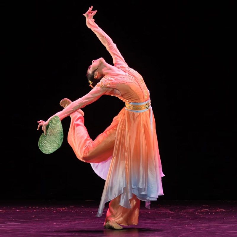 古典舞演出服女儿童舞蹈服越女词中国舞少儿舞台表演剧.目古风服