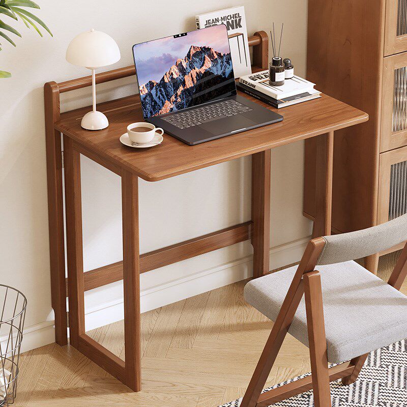 全实木折叠书桌学生家用桌子卧y室小户型学习桌迷你超薄写字电脑