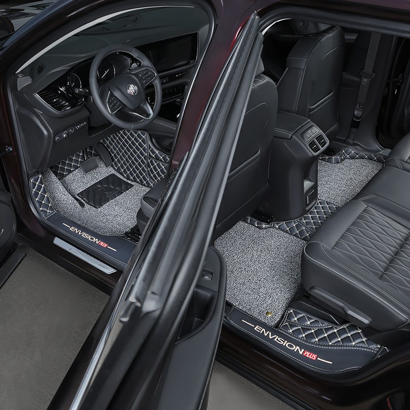 适用别克昂科威plus脚垫全包围2023款艾O维亚汽车改装丝圈s7座