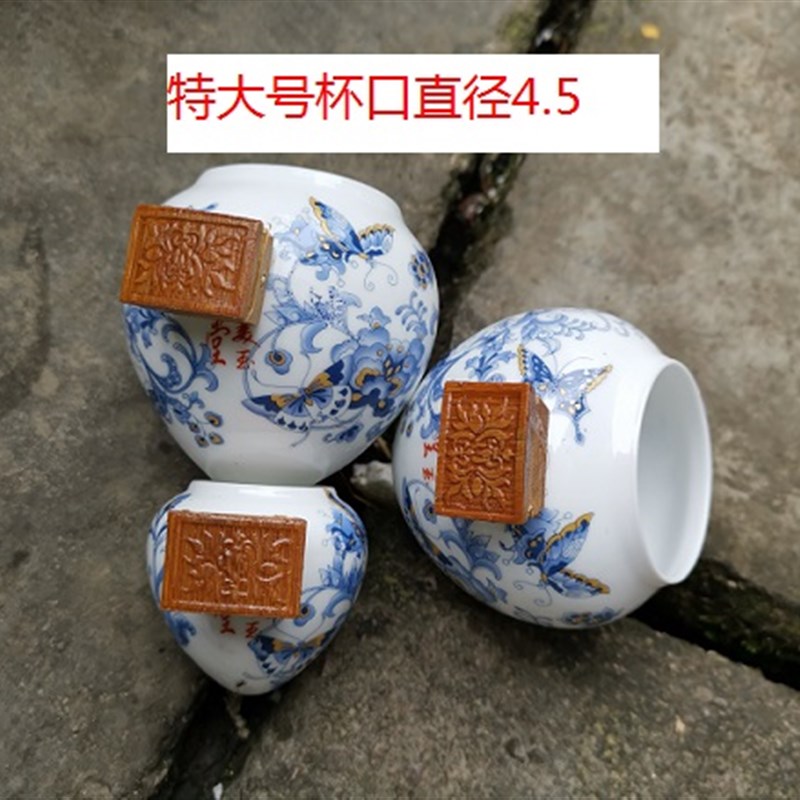 特大号瓷杯鸟食k罐画眉鸟食杯喂食器鸟笼水杯瓷杯八哥鸟笼杯