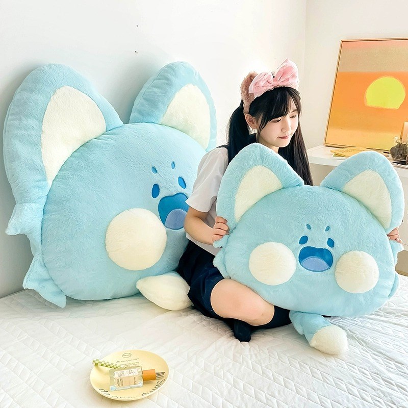 嘟嘟喵抱枕靠枕可爱床头靠垫背嘟嘟猫大抱枕床上女Y生睡觉专用