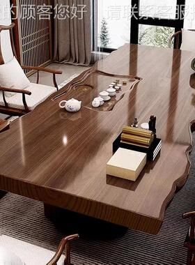 茶桌全套家用厅原客会木禅意泡茶桌椅EYI组合办大公室客板茶台