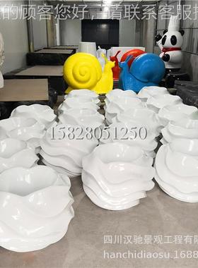 乐山现有模外具玻璃钢花盆 璃88205钢长方形花盆 长玻条花纹型白