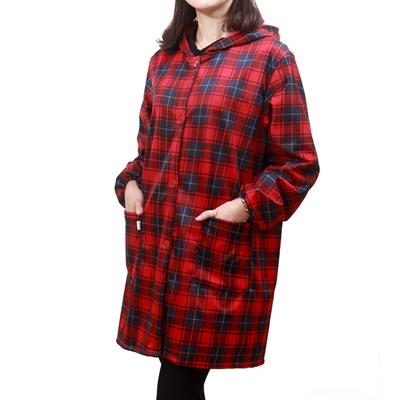 高档迷彩加绒工成人罩绒衣男女防水拉链加加厚帽大褂作带服家务防