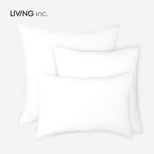 LIVING 白色靠垫靠枕芯正方形腰枕芯长方4550可拆洗 inc. 抱枕芯