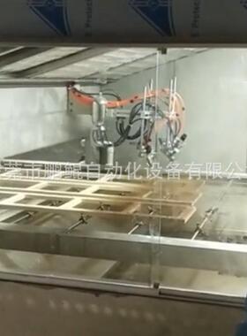 山东木板8枪双轴在线往复式喷漆设备木制品喷涂机喷油机厂家直