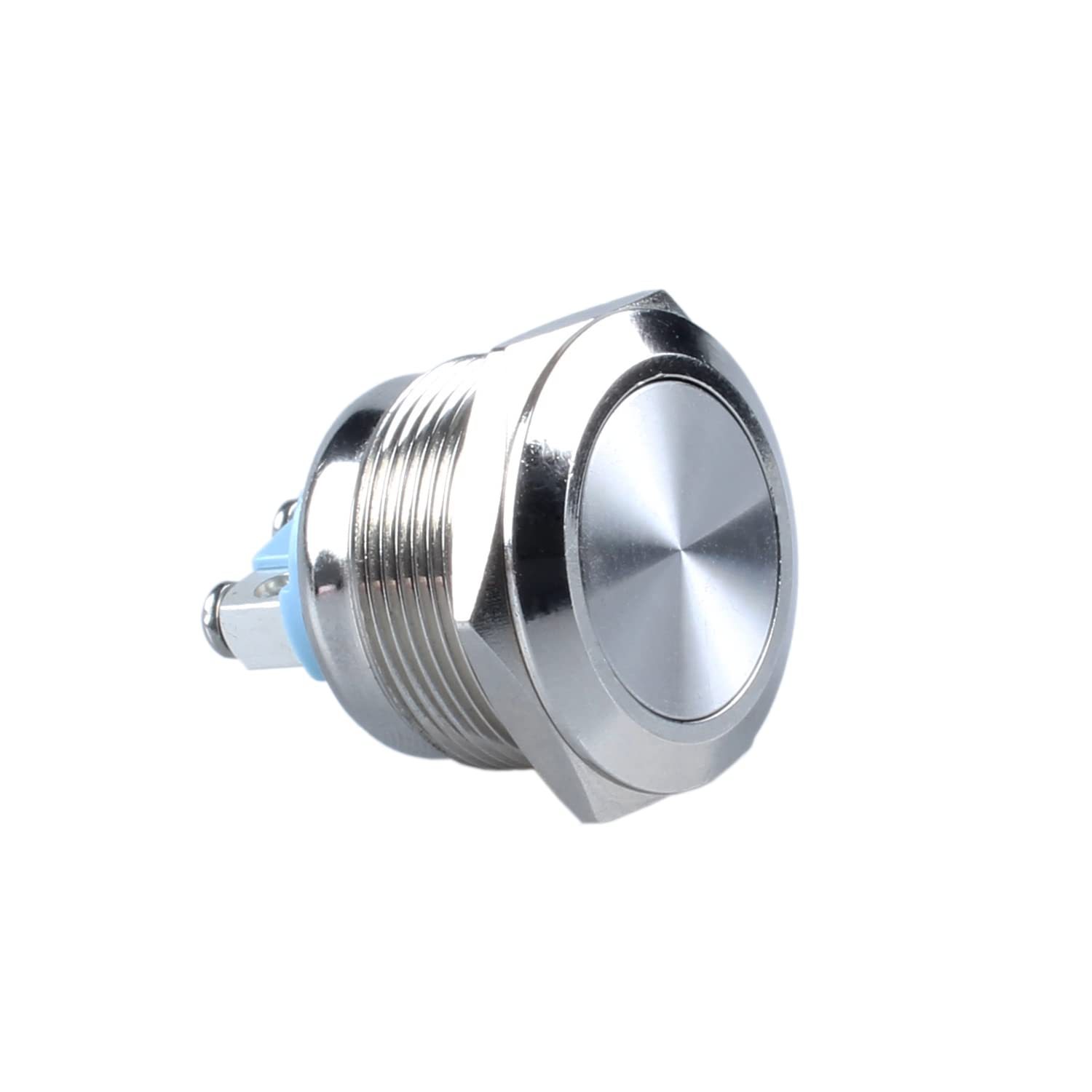 DMWD 1 件装 22mm 瞬时金属防水按钮开关 2.22cm 安装孔螺丝端子