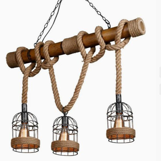 三头麻绳吊灯复古工业风服装咖啡店酒吧台餐厅创意个性美式乡村灯,鲜花速递/花卉仿真/绿植园艺,其它园艺用品,淘宝优惠券,粉丝福利购,淘宝优惠卷