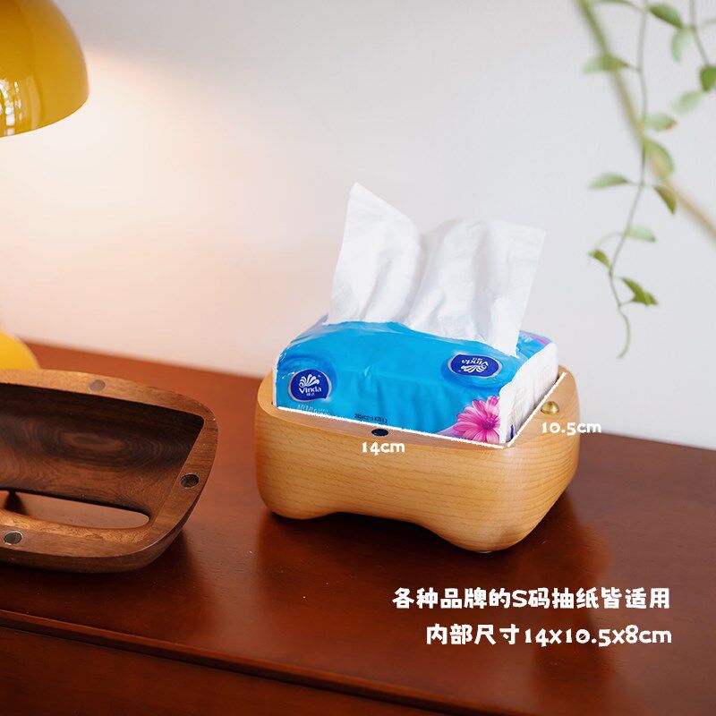 傲娇猫纸巾盒/创木工坊胡桃木质抽纸巾盒摆件儿童创意乔迁礼物