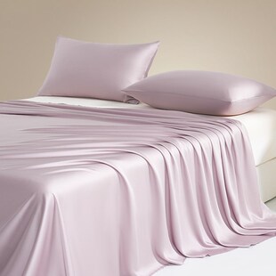 精选轻奢高级感60支天丝床单单件冰凉感三件套纯色被单夏季单双人
