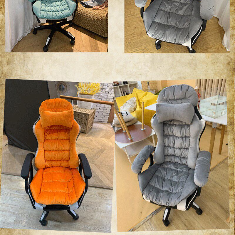 精选电竞椅子插电加热坐垫靠背一体办公室久坐冬季电热靠垫护腰屁