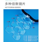 德国头戴式 放大镜带led灯可充电老人阅读高清高倍儿童看书电子维