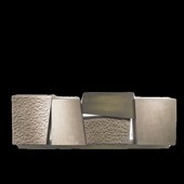 精选轻奢餐边柜高端现代简约高级感意式 实木金属拼接靠墙储物艺术