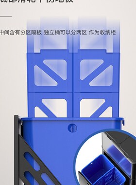 GAOK厨房智能感应自动垃圾桶分类干湿双层家用不锈钢按压轻奢