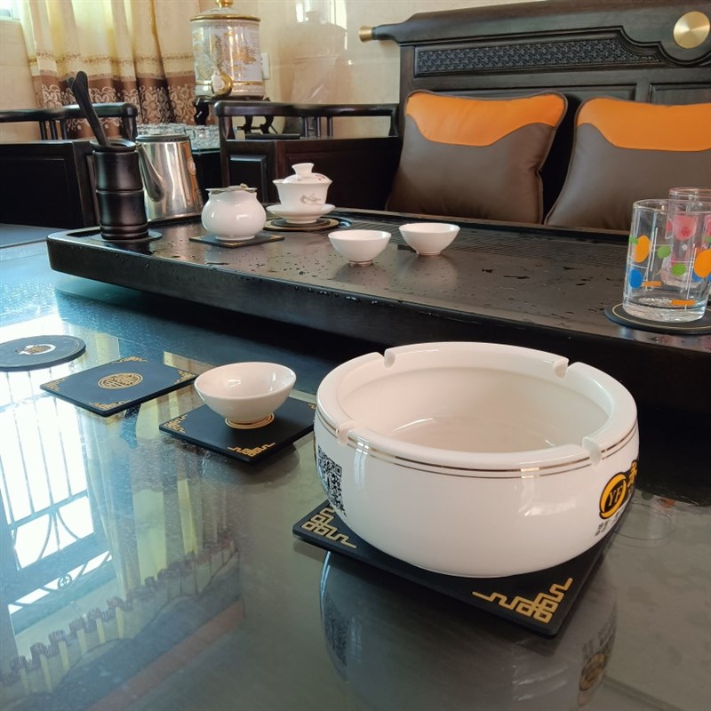 杯垫中式茶杯垫家用硅胶隔热垫烟缸垫玻璃壶防撞垫防滑垫方形圆形