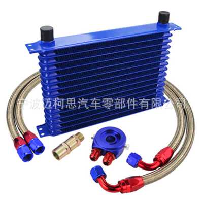 汽车改装AN10日式油冷器15排 15层 15Rows发动机变速箱油冷器套件