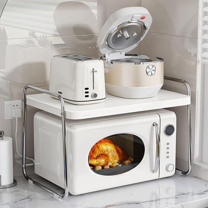 微波炉架子置物架台面多功能电饭锅空气炸锅烤箱家用厨房收纳神器