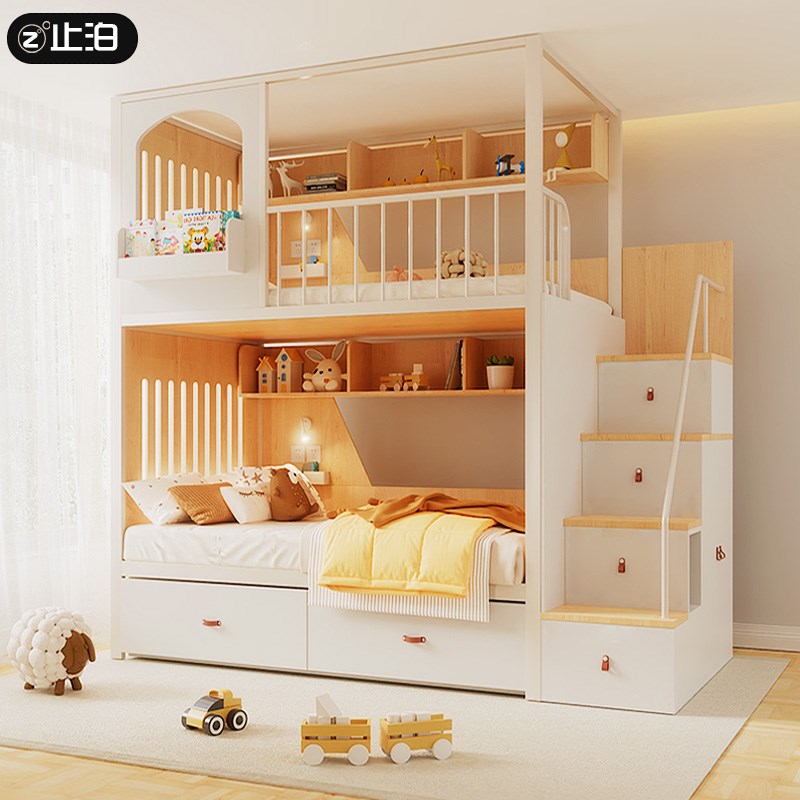 儿童上下床双层床成人高低上下铺双人床互不打扰s型男女孩子母床
