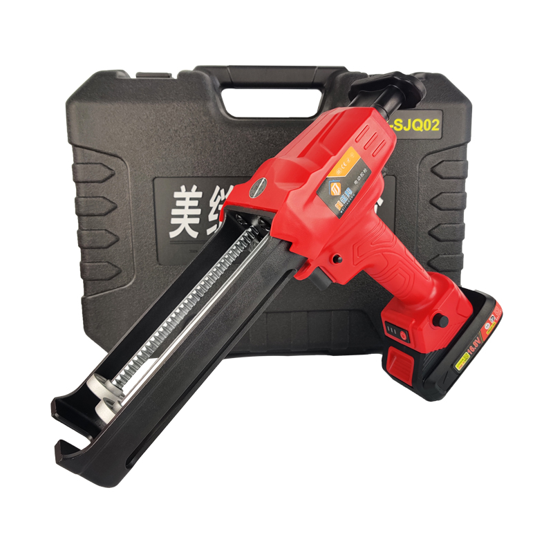 电动美缝胶枪双管美缝胶枪抢美缝剂施工工具全自动电动美缝打胶机